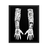 Half Sleeve N1  Framed print