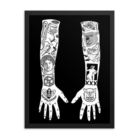 Half Sleeve N1  Framed print