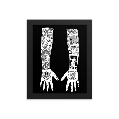 Half Sleeve N1  Framed print