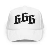 666 black Foam trucker hat